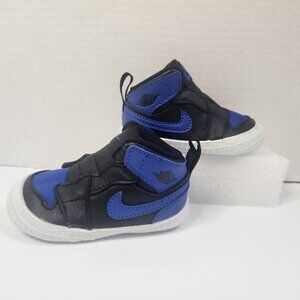 Baby Nike Air Jordan 1 Mid Soft Bottom Crib Shoes Royal Size 3C